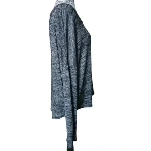 Rag & Bone  Hudson Long-Sleeve Tee Marled Grey Relaxed Fit Women's size Medium - Picture 7 of 9